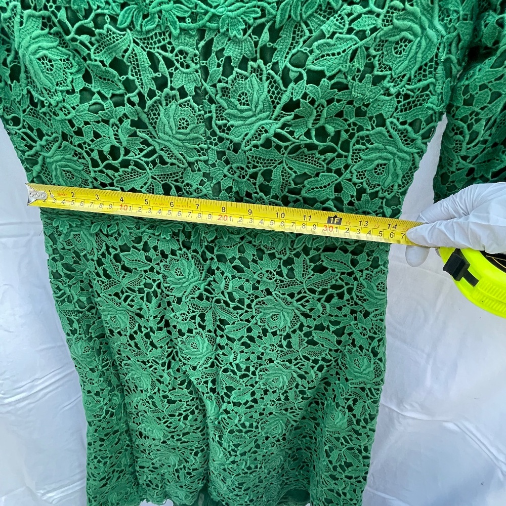 Valentino, Lace Dress, Emerald Green, XS - Picture 12 of 16